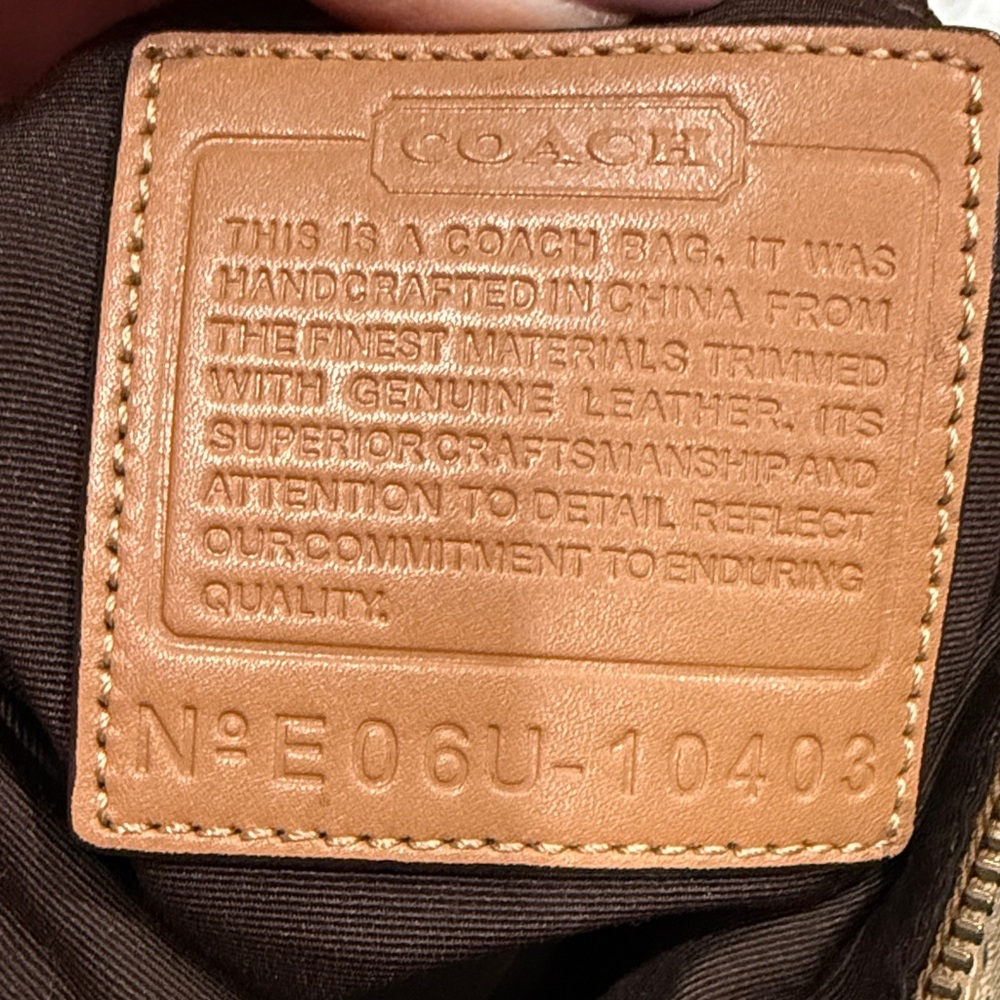 Coach Tan and Brown Crossbody Bag - Picture 13 of 13